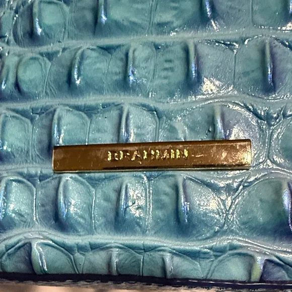 Brahmin Georgina Iridescent Blue Crossbody Bag - Picture 3 of 6